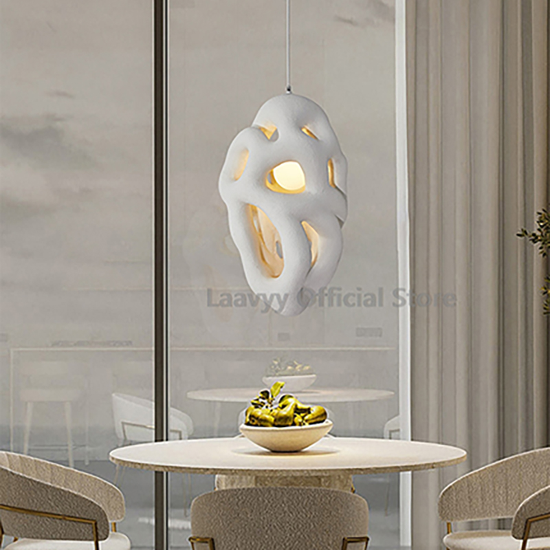 Interior Design High Ceiling - Art Design ห้องนั่งเล่นโคมระย้าโมเดิร์นสร้างสรรค์โต๊ะรับประทานอาหารเพดานโคมไฟเจียมเนื้อเจียมตัว Elegant ภายในบ้านตกแต่ง