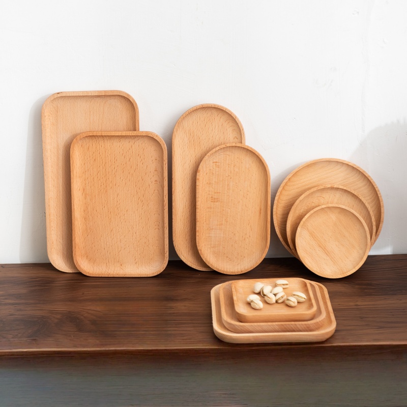ถาดอาหารเช้าไม้บีชเนื้อแข็ง รู - Travertine Tray Oval บทวิจารณ์และราคา