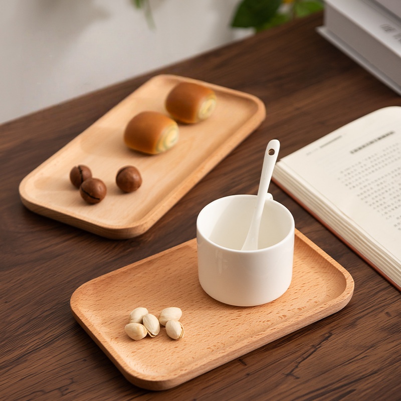 ถาดอาหารเช้าไม้บีชเนื้อแข็ง รู - Travertine Tray Oval บทวิจารณ์และราคา