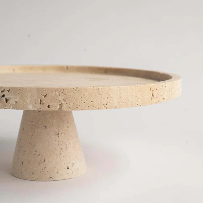 แท่นวางหินอ่อนธรรมชาติสำหรับตก - Travertine Tray Oval บทวิจารณ์และราคา