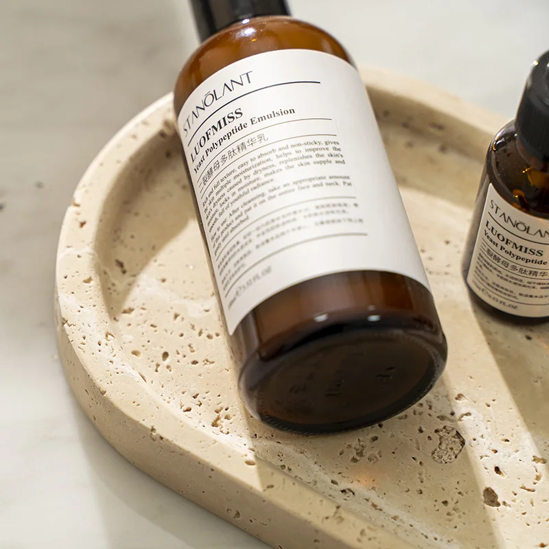 ถาดหินอ่อนสำหรับวางของในห้องน้ - Travertine Tray Oval บทวิจารณ์และราคา