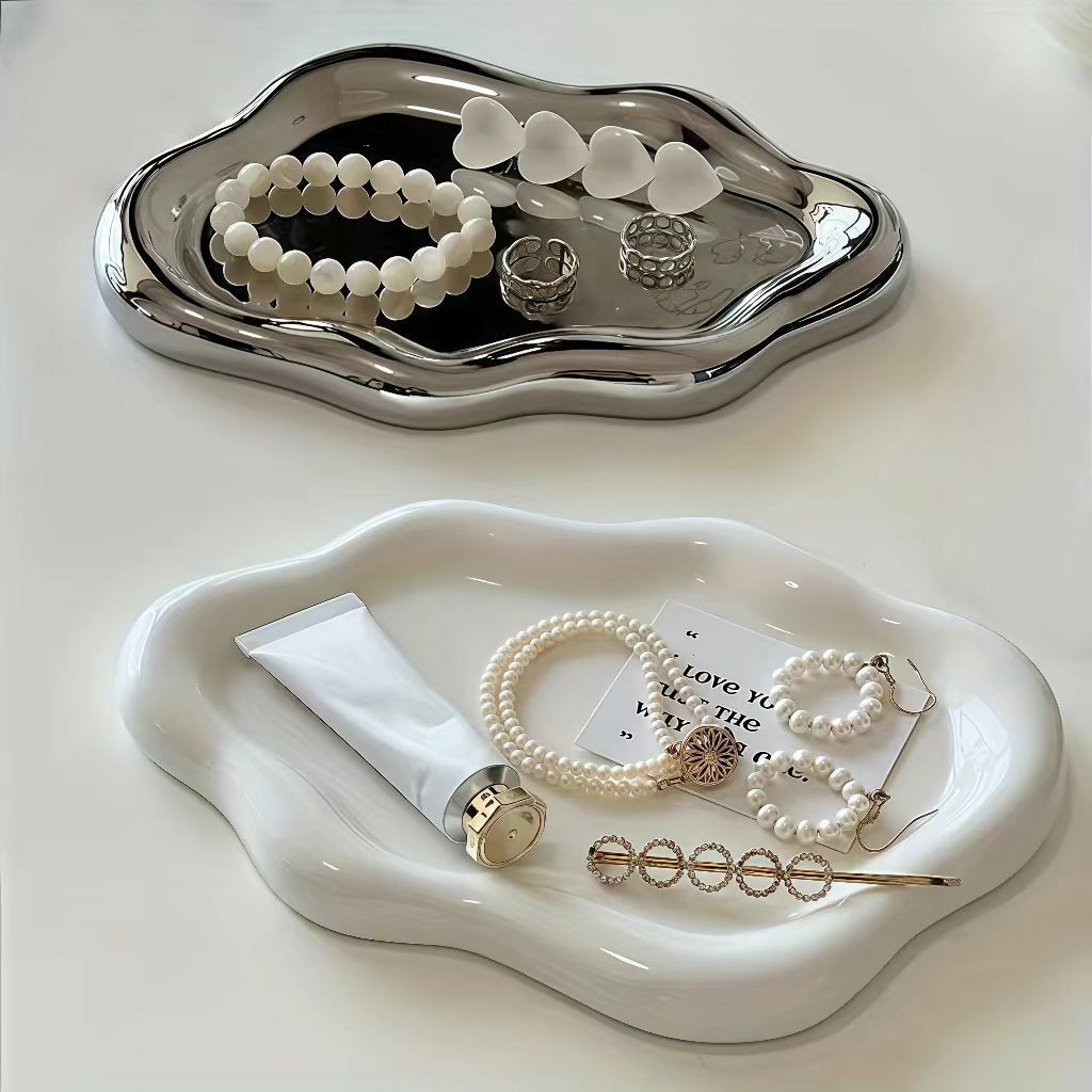 ถาดใส่เครื่องประดับสำหรับผู้หญ - Travertine Tray Oval บทวิจารณ์และราคา